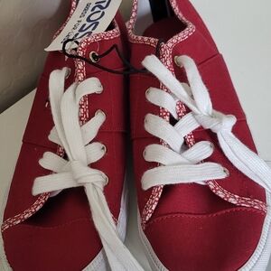 Tommy Hilfiger Red Canvas Sneakers